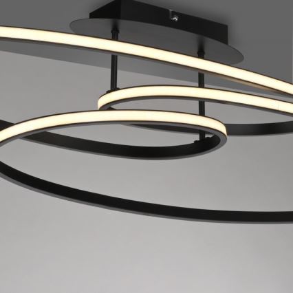 JUST LIGHT. 15321-18 - LED Plafon LUMACA LED/33W/230V czarny