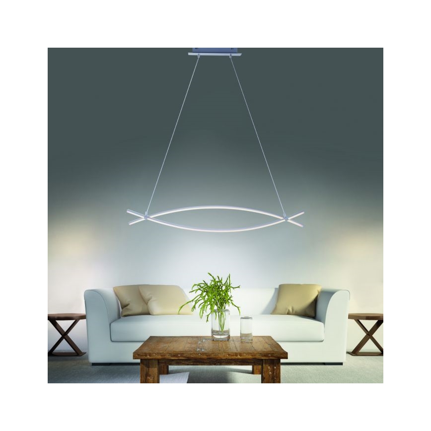 JUST LIGHT. 15382-55 - LED Żyrandol na lince MAJA 2xLED/8,4W/230V matowy chrom