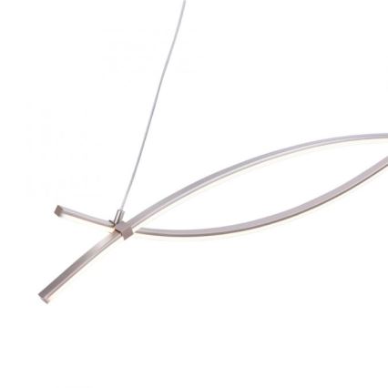 JUST LIGHT. 15382-55 - LED Żyrandol na lince MAJA 2xLED/8,4W/230V matowy chrom