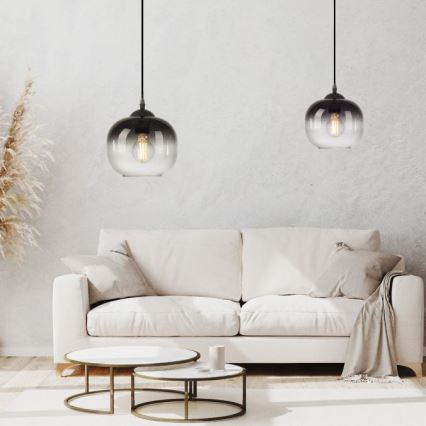 JUST LIGHT. 15420-18 - Żyrandol na lince ZEA 1xE27/25W/230V czarny