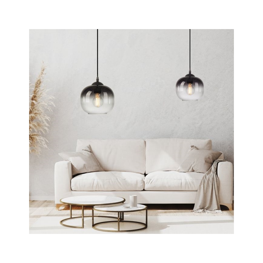 JUST LIGHT. 15420-18 - Żyrandol na lince ZEA 1xE27/25W/230V czarny