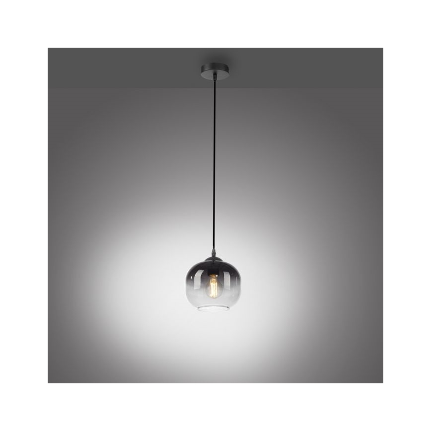 JUST LIGHT. 15420-18 - Żyrandol na lince ZEA 1xE27/25W/230V czarny
