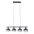 JUST LIGHT. 15421-18 - Żyrandol na lince ZEA 4xE14/25W/230V czarny