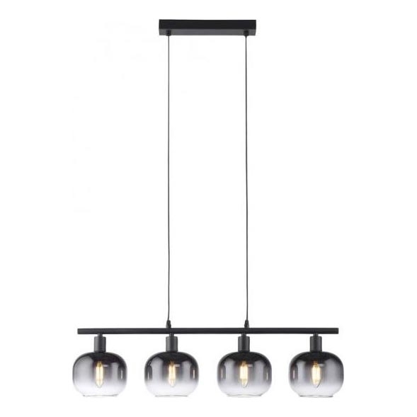 JUST LIGHT. 15421-18 - Żyrandol na lince ZEA 4xE14/25W/230V czarny
