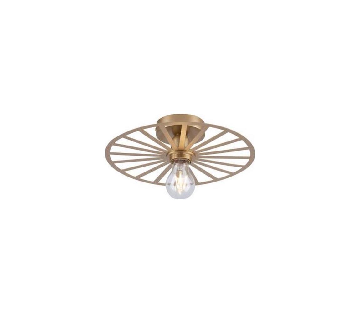 JUST LIGHT. 15635-60 - Lampa sufitowa SPIKE 1xE27/40W/230V śr. 30 cm mosiądz