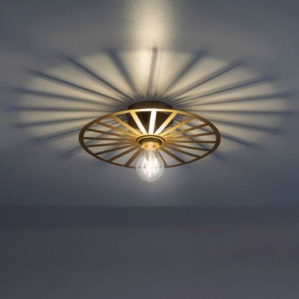 JUST LIGHT. 15635-60 - Lampa sufitowa SPIKE 1xE27/40W/230V śr. 30 cm mosiądz