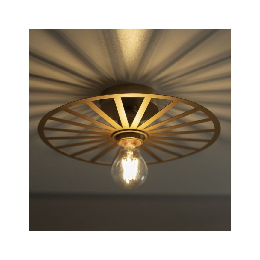 JUST LIGHT. 15635-60 - Lampa sufitowa SPIKE 1xE27/40W/230V śr. 30 cm mosiądz