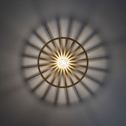 JUST LIGHT. 15635-60 - Lampa sufitowa SPIKE 1xE27/40W/230V śr. 30 cm mosiądz