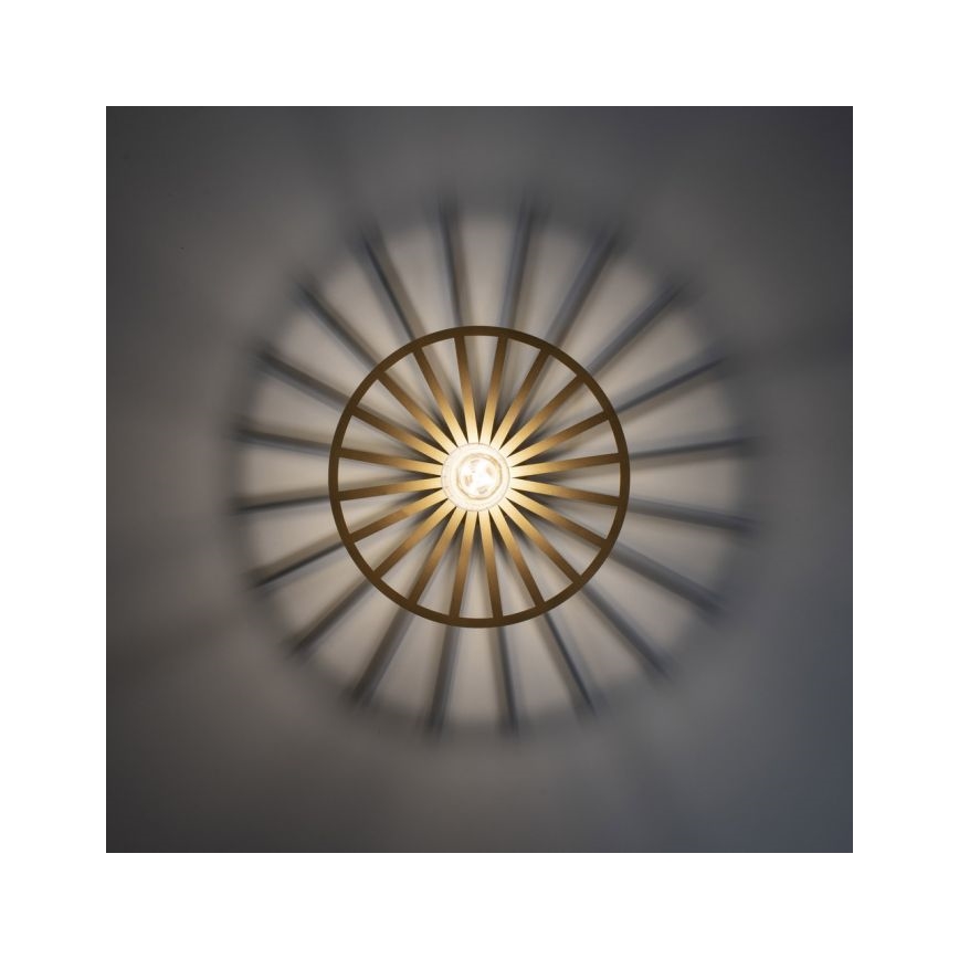 JUST LIGHT. 15635-60 - Lampa sufitowa SPIKE 1xE27/40W/230V śr. 30 cm mosiądz