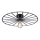 JUST LIGHT. 15636-18 - Lampa sufitowa SPIKE 1xE27/40W/230V śr. 50 cm czarne