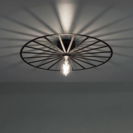 JUST LIGHT. 15636-18 - Lampa sufitowa SPIKE 1xE27/40W/230V śr. 50 cm czarne