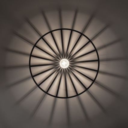 JUST LIGHT. 15636-18 - Lampa sufitowa SPIKE 1xE27/40W/230V śr. 50 cm czarne