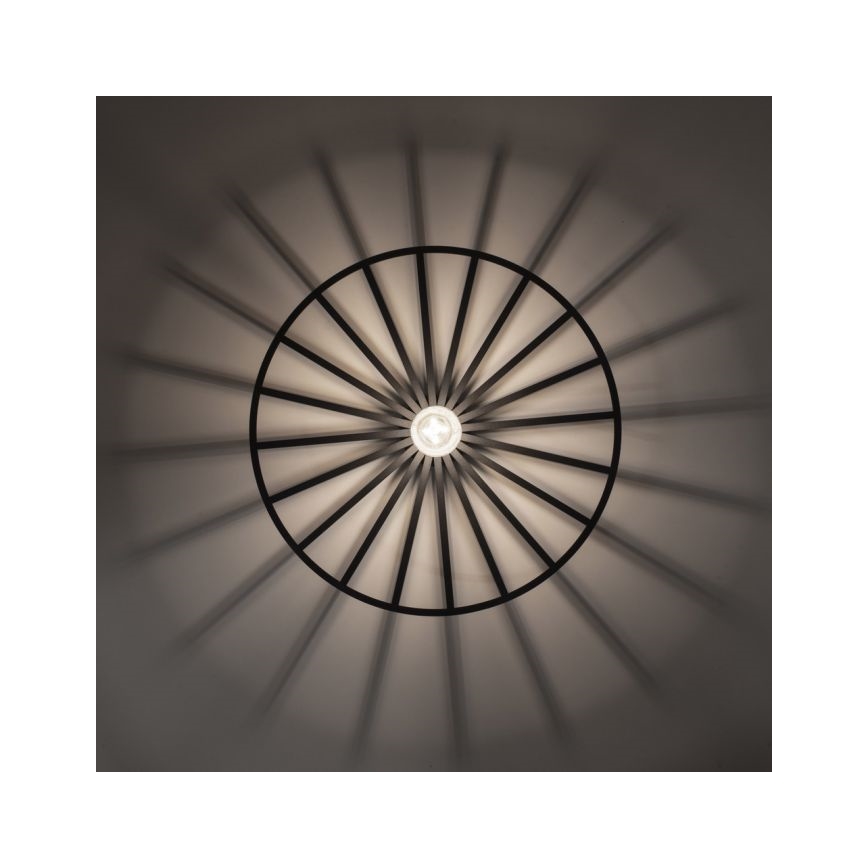 JUST LIGHT. 15636-18 - Lampa sufitowa SPIKE 1xE27/40W/230V śr. 50 cm czarne