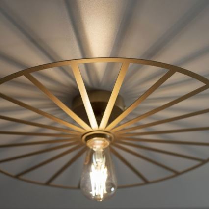 JUST LIGHT. 15636-60 - Lampa sufitowa SPIKE 1xE27/40W/230V śr. 50 cm mosiądz