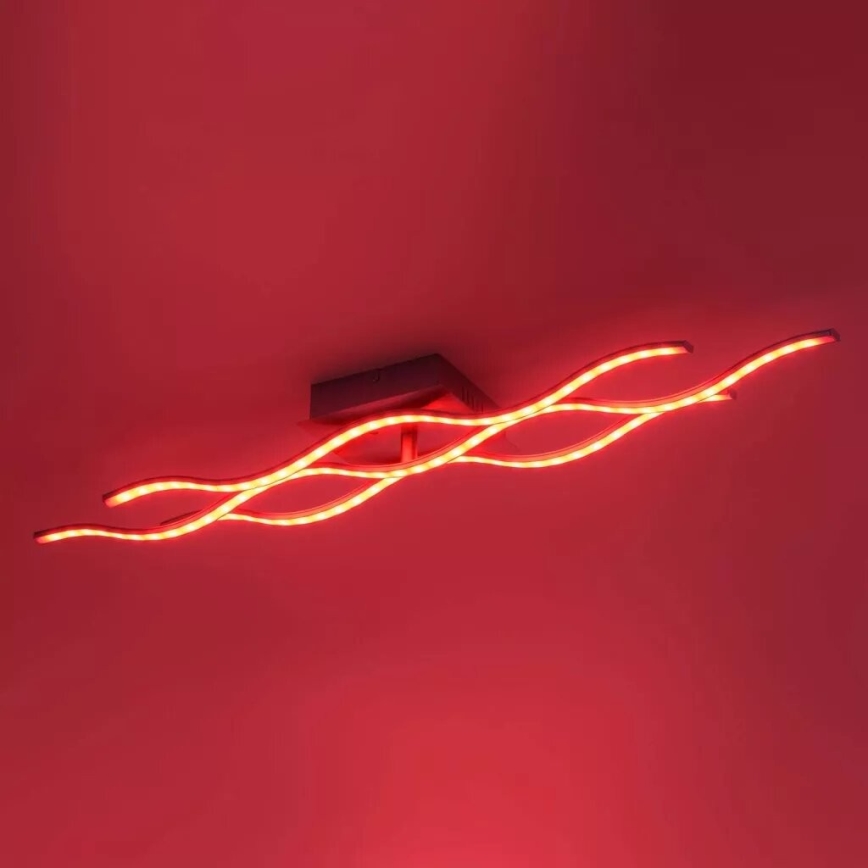 JUST LIGHT. 16266-55 - LED RGB Plafon ściemnialny LOLA WAVE LED/30W/230V 2700-5000K + pilot zdalnego sterowania