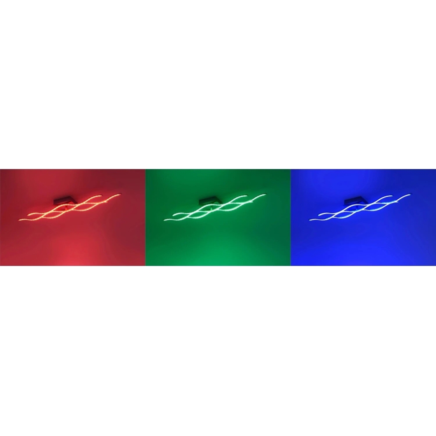 JUST LIGHT. 16266-55 - LED RGB Plafon ściemnialny LOLA WAVE LED/30W/230V 2700-5000K + pilot zdalnego sterowania