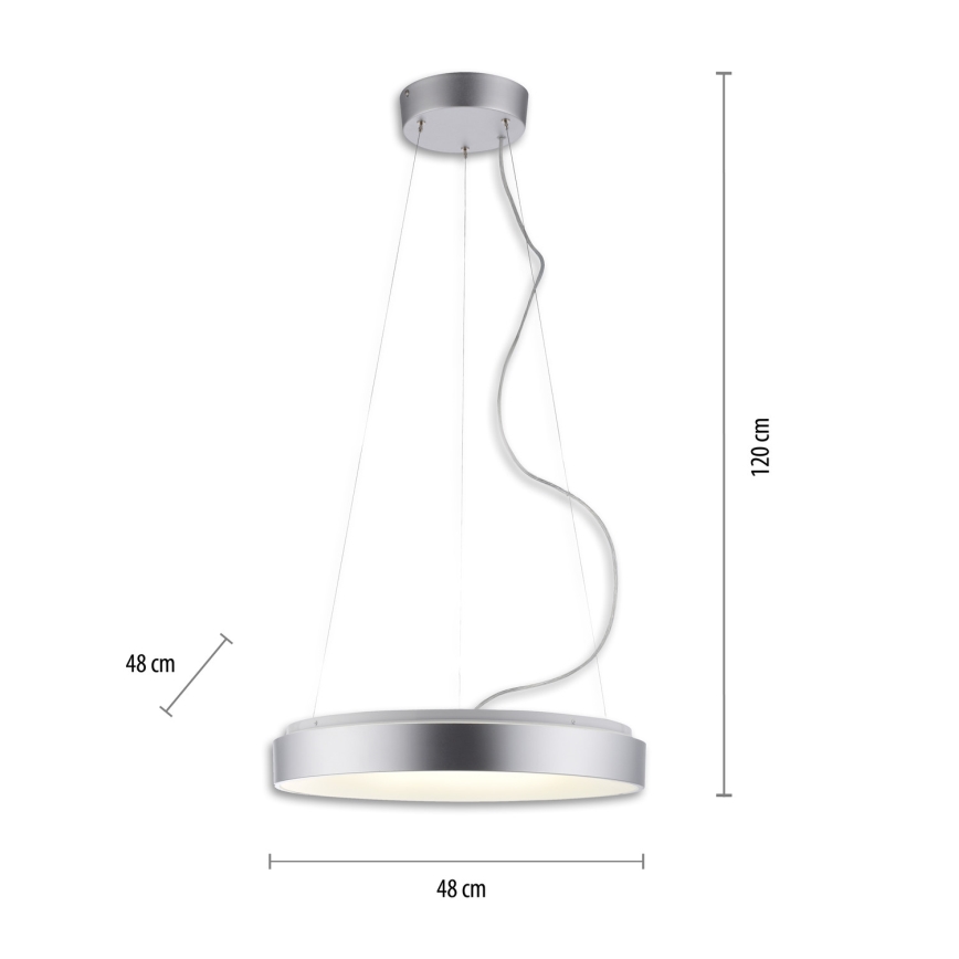 JUST LIGHT. 17075-21 - LED Żyrandol ściemnialny na lince KETO ANIKA LED/26,5W/230V 2700-5000K + zdalne sterowanie