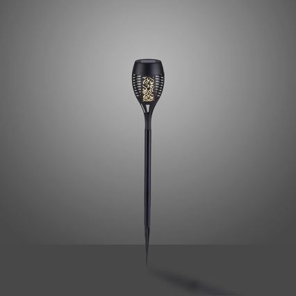 JUST LIGHT. 19106-18-3 - ZESTAW 3x LED Oświetlenie solarne FACKEL LED/0,24W/3,7V IP44 czarny