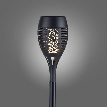 JUST LIGHT. 19106-18-3 - ZESTAW 3x LED Oświetlenie solarne FACKEL LED/0,24W/3,7V IP44 czarny