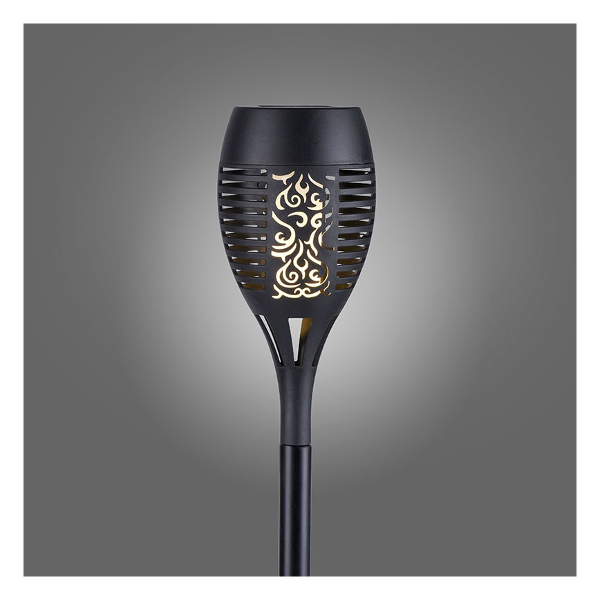 JUST LIGHT. 19106-18-3 - ZESTAW 3x LED Oświetlenie solarne FACKEL LED/0,24W/3,7V IP44 czarny