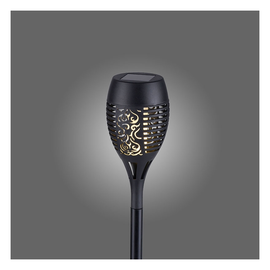 JUST LIGHT. 19106-18-3 - ZESTAW 3x LED Oświetlenie solarne FACKEL LED/0,24W/3,7V IP44 czarny