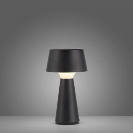 JUST LIGHT. 19260-18 - LED Ściemnialna dotykowa zewnętrzna lampa ABERA LED/3W/3,7V 2000 mAh USB IP54 czarny