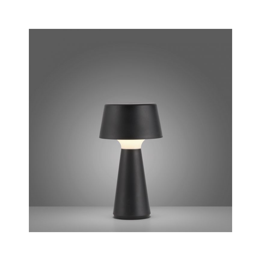 JUST LIGHT. 19260-18 - LED Ściemnialna dotykowa zewnętrzna lampa ABERA LED/3W/3,7V 2000 mAh USB IP54 czarny