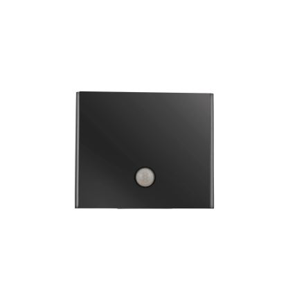JUST LIGHT. 19471-18 - LED zewnętrzna lampa ścienna z czujnikiem AMIN 2xLED/1,25W/3,7V 4400mAh IP44 czarna
