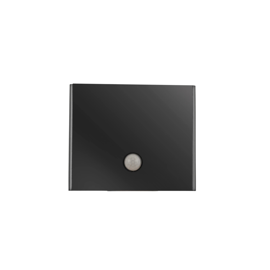 JUST LIGHT. 19471-18 - LED Kinkiet zewnętrzny z czujnikiem AMIN 2xLED/1,25W/3,7V 4400mAh IP44 czarne