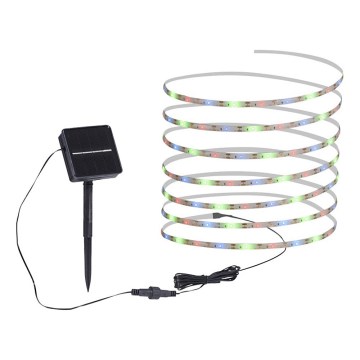 JUST LIGHT. 19971-18 - LED RGB solarna taśma TEANIA LED/3,7V 5 m 1200 mAh IP44 czarna