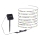 JUST LIGHT. 19971-18 - LED RGB solarna taśma TEANIA LED/3,7V 5 m 1200 mAh IP44 czarna