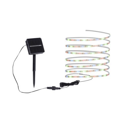 JUST LIGHT. 19971-18 - LED RGB solarna taśma TEANIA LED/3,7V 5 m 1200 mAh IP44 czarna