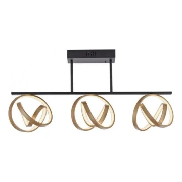 JUST LIGHT. 6245-18 - LED Ściemnialny żyrandol natynkowy LOOP 3xLED/11W/230V 2700-5000K + pilot zdalnego sterowania