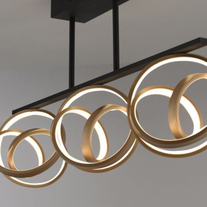 JUST LIGHT. 6245-18 - LED Ściemnialny żyrandol natynkowy LOOP 3xLED/11W/230V 2700-5000K + pilot zdalnego sterowania