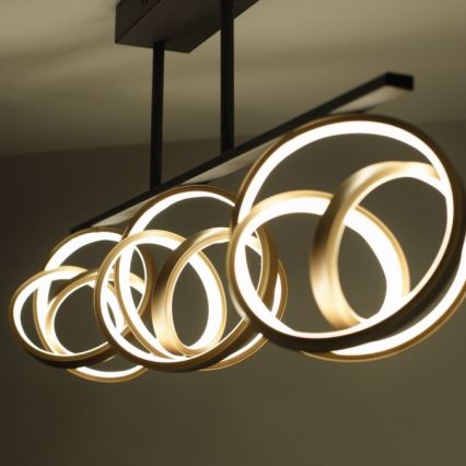 JUST LIGHT. 6245-18 - LED Ściemnialny żyrandol natynkowy LOOP 3xLED/11W/230V 2700-5000K + pilot zdalnego sterowania