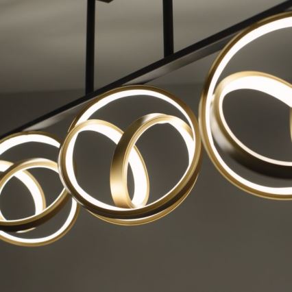 JUST LIGHT. 6245-18 - LED Ściemnialny żyrandol natynkowy LOOP 3xLED/11W/230V 2700-5000K + pilot zdalnego sterowania