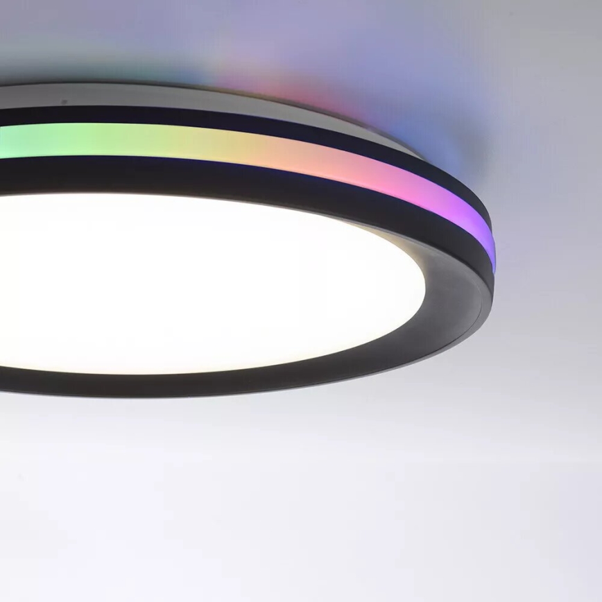 JUST LIGHT. 7509018 - Ściemnialna lampa sufitowa RGBW GANGES LED/24W/230V 2700-5000K + zdalne sterowanie