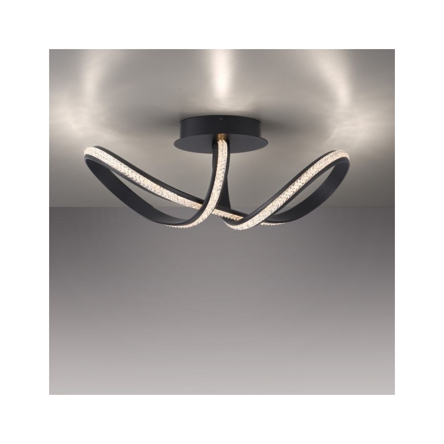 JUST LIGHT. 8475-18 - LED Ściemnialny żyrandol natynkowy BRILLA LED/29W/230V czarny