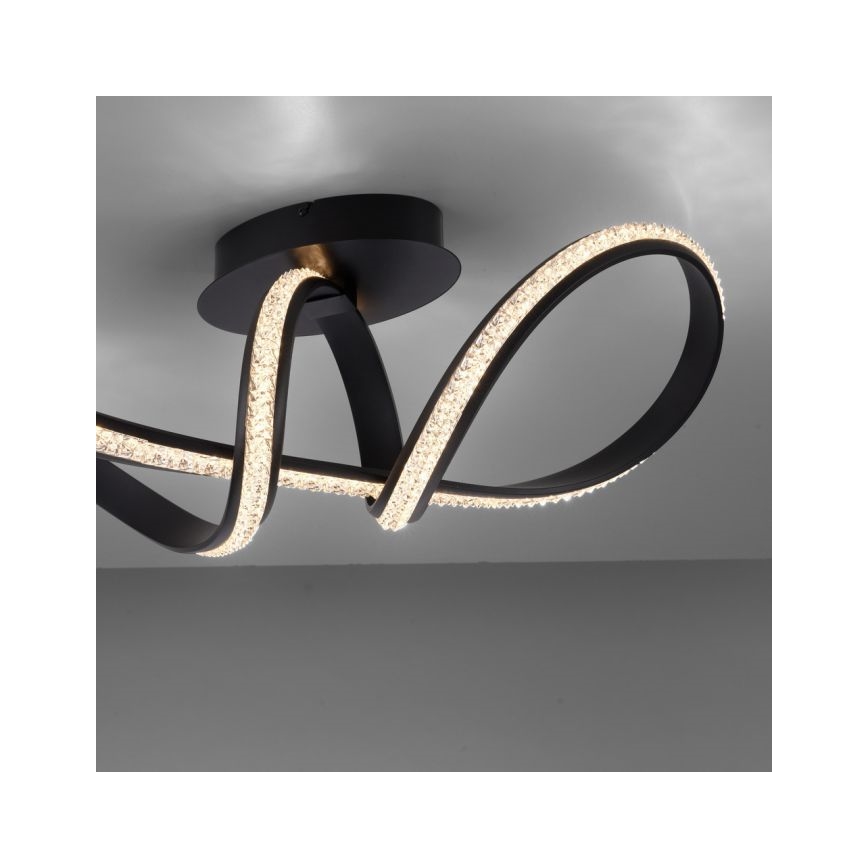 JUST LIGHT. 8475-18 - LED Ściemnialny żyrandol natynkowy BRILLA LED/29W/230V czarny