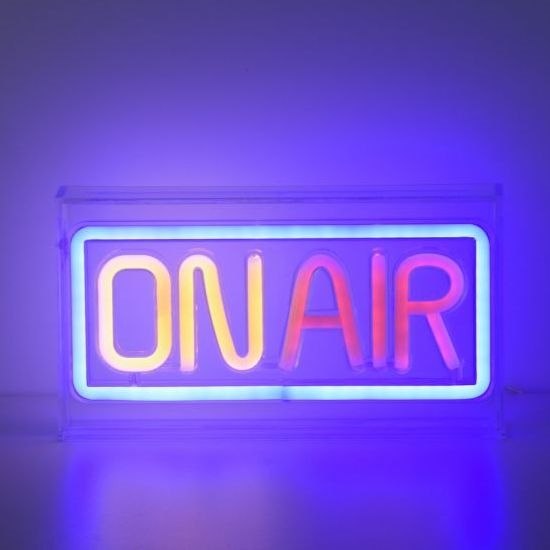JUST LIGHT. 85013-70 - LED Neon stołowy dekoracja NEON LED/4W/5V On Air