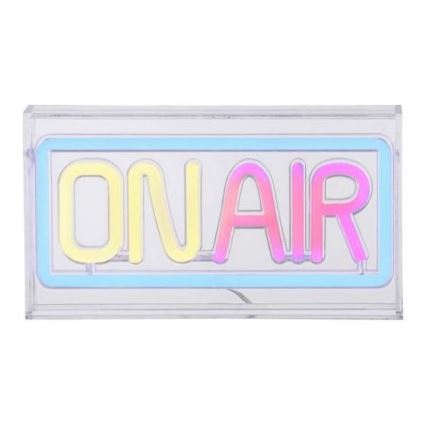 JUST LIGHT. 85013-70 - LED Neon stołowy dekoracja NEON LED/4W/5V On Air