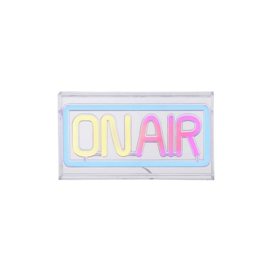 JUST LIGHT. 85013-70 - LED Neon stołowy dekoracja NEON LED/4W/5V On Air