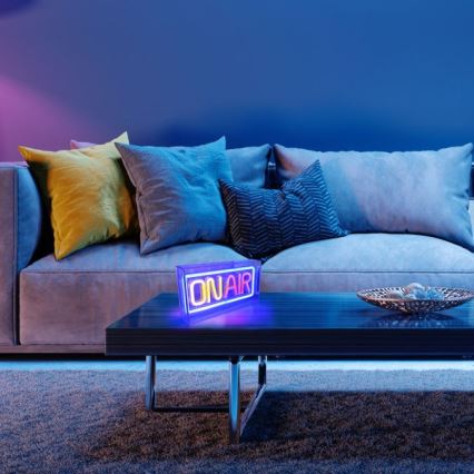 JUST LIGHT. 85013-70 - LED Neon stołowy dekoracja NEON LED/4W/5V On Air