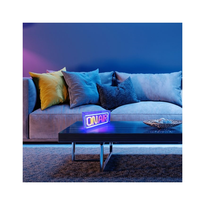 JUST LIGHT. 85013-70 - LED Neon stołowy dekoracja NEON LED/4W/5V On Air