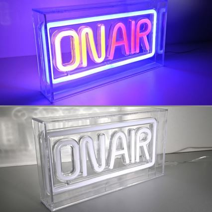 JUST LIGHT. 85013-70 - LED Neon stołowy dekoracja NEON LED/4W/5V On Air
