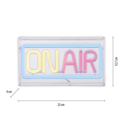 JUST LIGHT. 85013-70 - LED Neon stołowy dekoracja NEON LED/4W/5V On Air