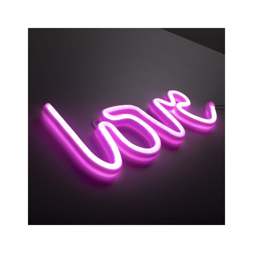 JUST LIGHT. 85021-87 - LED Neonowa dekoracja ścienna NEON LED/6,5W/5V Love