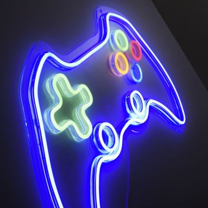 JUST LIGHT. 85022-70 - LED Neonowa dekoracja ścienna NEON 1xLED/6,5W/5V gamer
