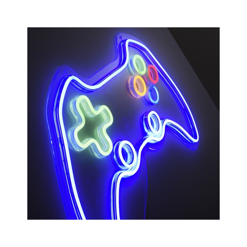JUST LIGHT. 85022-70 - LED Neonowa dekoracja ścienna NEON 1xLED/6,5W/5V gamer