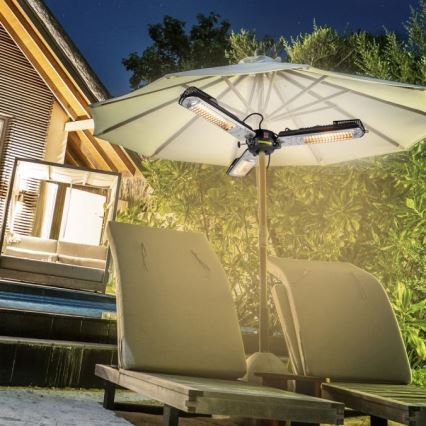 JUST LIGHT. 99513-18 - Grzejnik zewnętrzny GLOW 3x650W/1300W/2000W/230V IP34